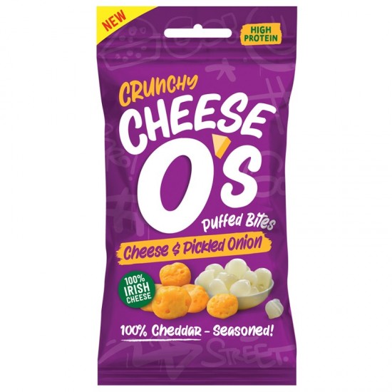 Cheeseo's Crunchy Puffed Cheese - Pickled Onion (10x25g)